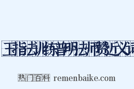 玉指法训练普明法师赞近义词是什么意思的图片